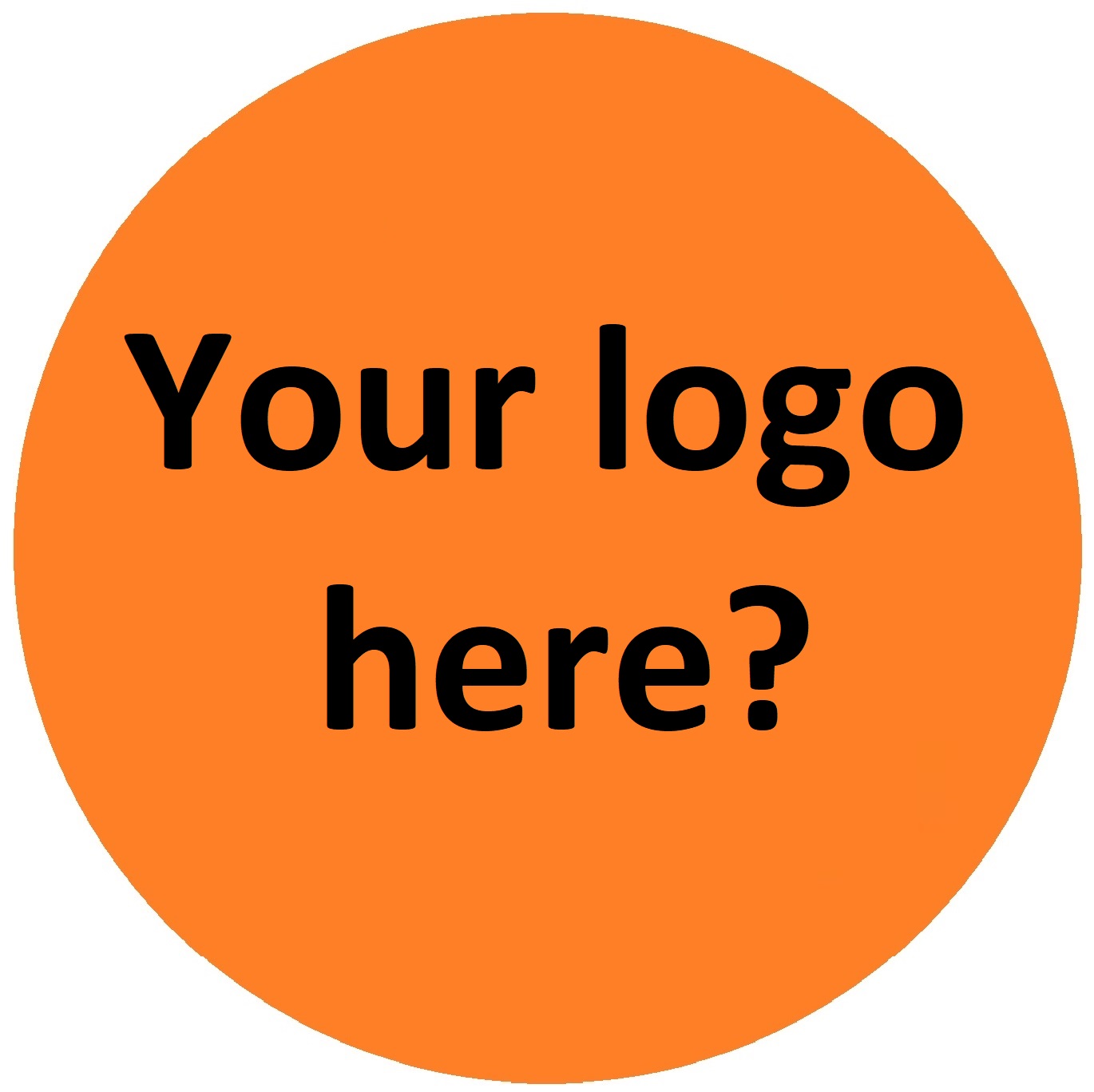a temporary logo with the words your logo here