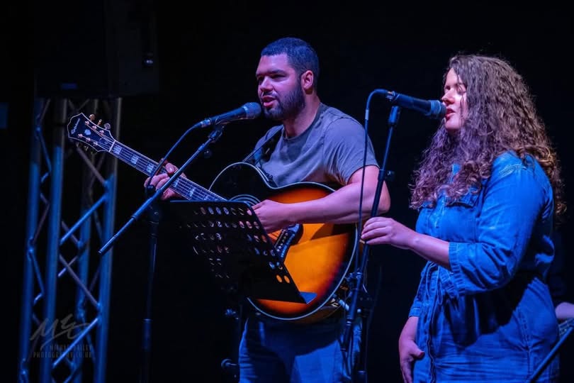 Georgia and Andrew perform at North Tyneside Music’s Rock School Gig, 2023